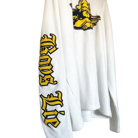 💔NWOT💔 DEADSTOCK‼️Boys Lie Graphic Oversized Thermal Knit Long Sleeve Tee OSO - Picture 4 of 6